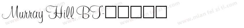 Murray Hill BT字体转换